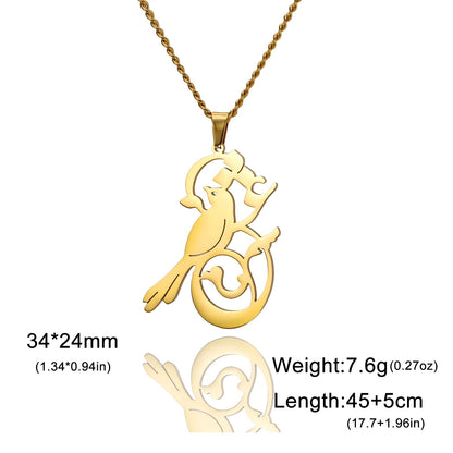 PERSIAN BIRDIE LOVE PENDANT NECKLACE عشق