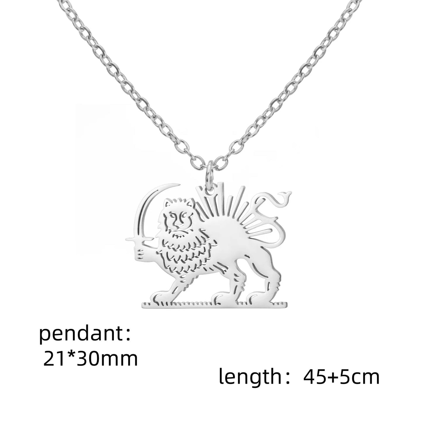 COLLIER LION ET SOLEIL