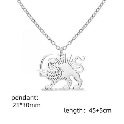 COLLIER LION ET SOLEIL