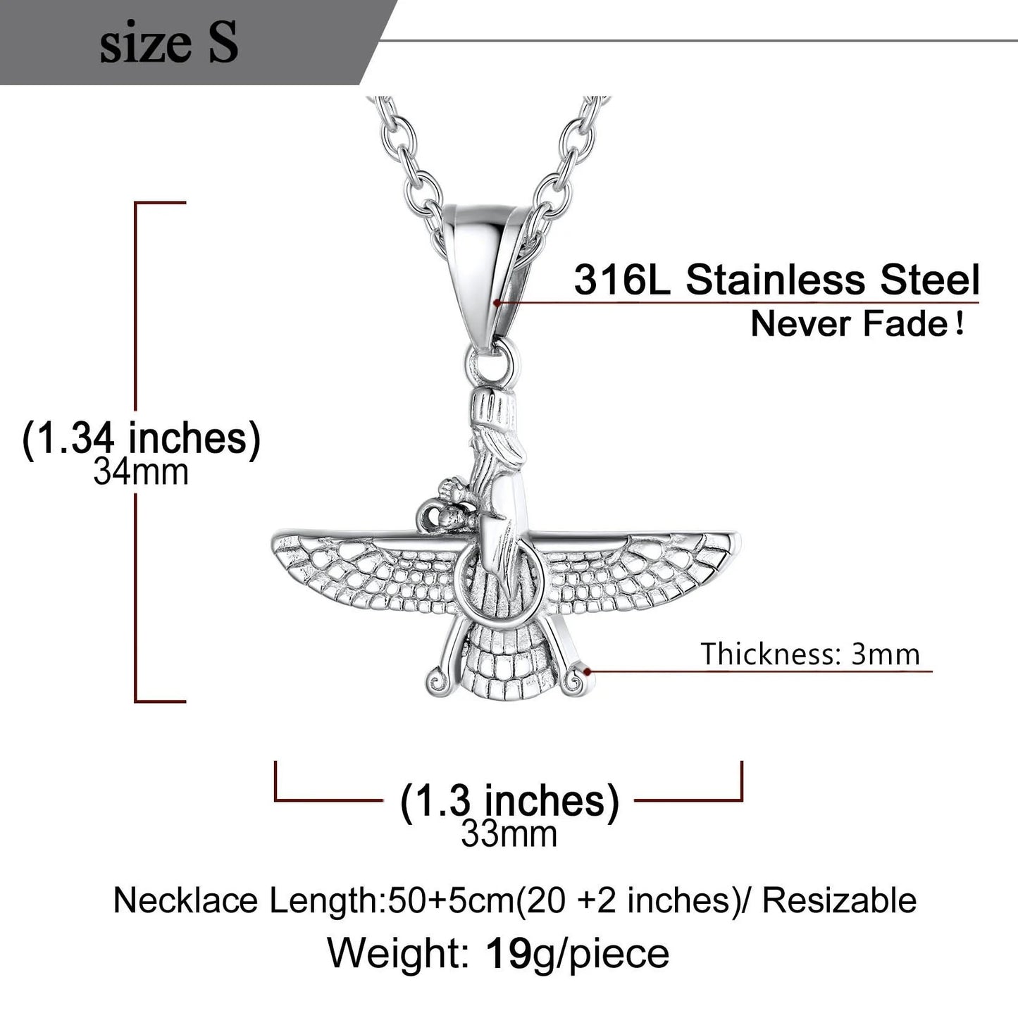 18Faravahar Necklace