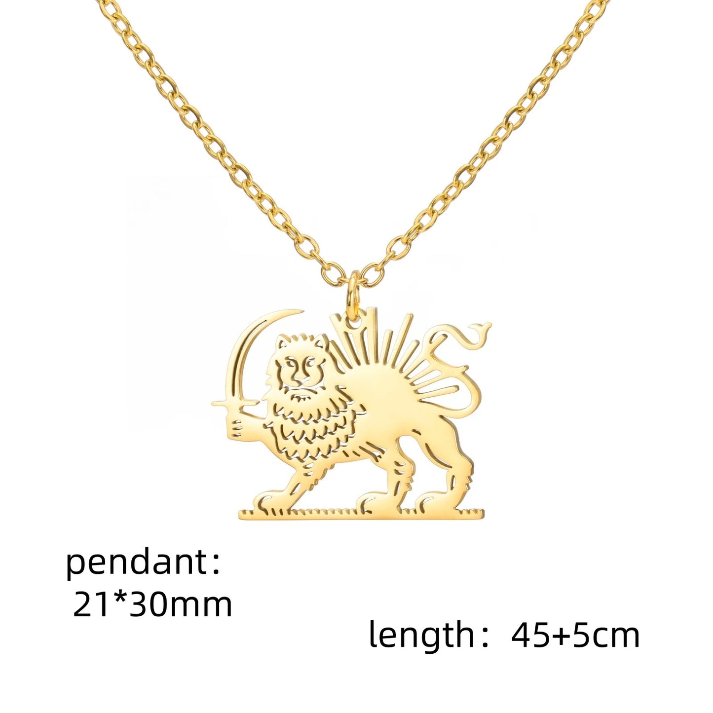 COLLIER LION ET SOLEIL