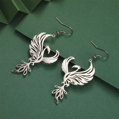 PHOENIX DROP EARRINGS – Symbol of Power & Renewal