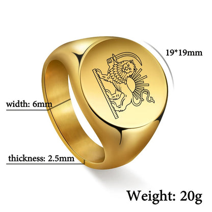 Lion & Sun Ring