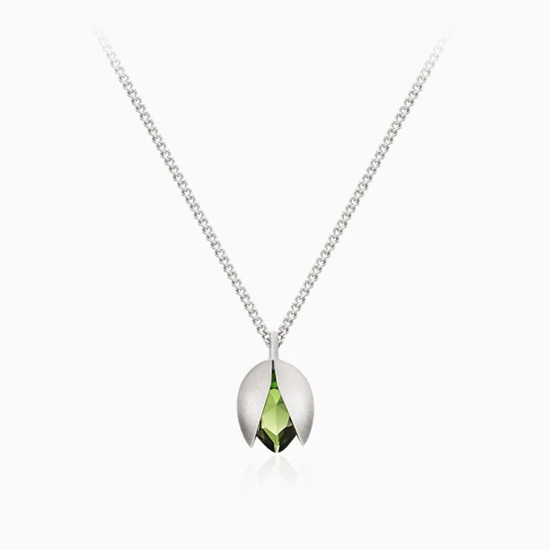 925 Sterling Silver Pistachio Jewelry Set