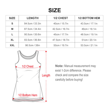SLEEVELESS TANK DRESS – HAFEZ POEM DESIGN – با من صنما یک دل دله کن