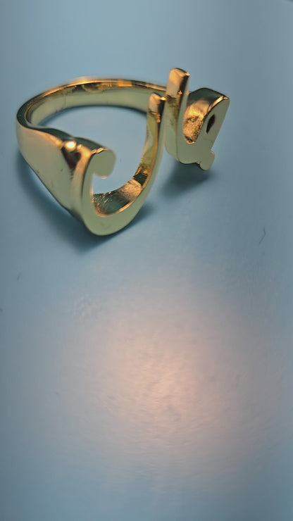 BAGUE IRANIENNE PLAQUÉE OR